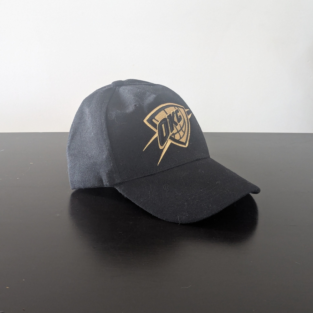 OKC Hat NBA*Miller Black Adjustable Cap